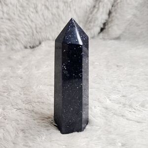 Blue Goldstone Tower – Ambition & Luck Crystal Obelisk